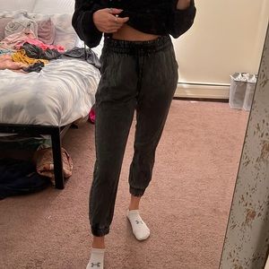 black joggers